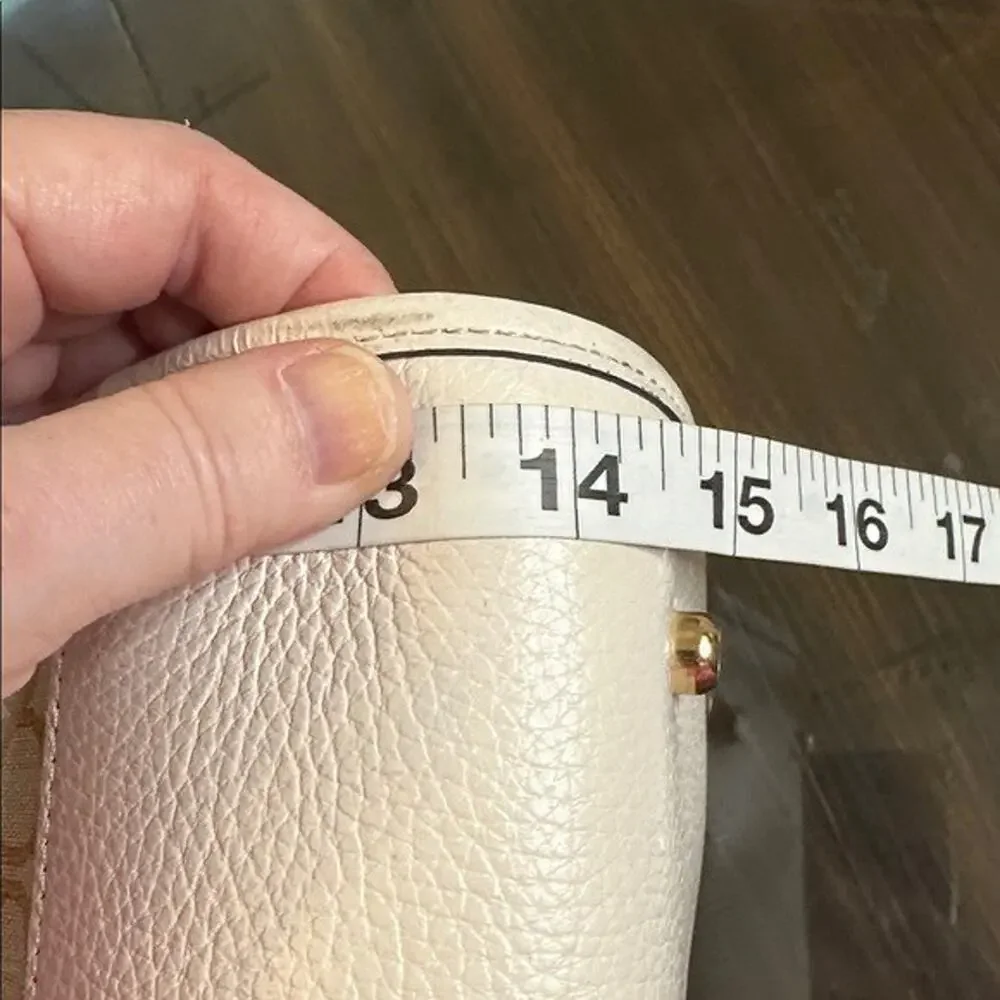 Coach Beige and Pink Signature Tote large with shoulder strap - Picture 12 of 12